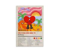 Bad Bunny Un Verano Sin TiWaterproof Poster Wall Painting Canvas Decorative Painting Suitable for Office Bedroom Decoration Living Room PosterUnframe-style08x12inch(20x30cm)