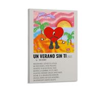 Bad Bunny Un Verano Sin TiWhether It's The Living Room Background Wall Study Or Bedroom This Poster Can Instantly Become The Visual Focus Perfectly Integrating Into Various Home Styles And Showcasing