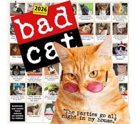 Bad Cat Wall Calendar 2026