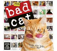 Bad Cat Wall Calendar 2026