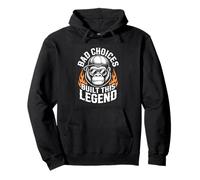 Bad Choices Built This Legend Funny Gorilla Art Pullover Hoodie