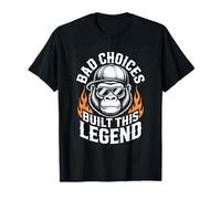 Bad Choices Built This Legend Funny Gorilla Art T-Shirt