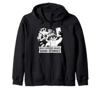 Bad Choices Make Good Stories Funny Sarcastic Quote Zip Hoodie