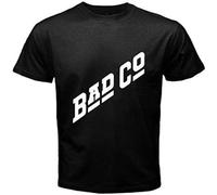 Bad Co Bad Company Logo Rock Legend Men's White Black T-Shirt Size S-3Xl Black L