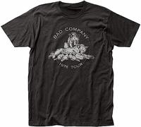 Bad Company 1976 Tour T Shirt Mens Rock N Roll Music Band Tee Black 3XL