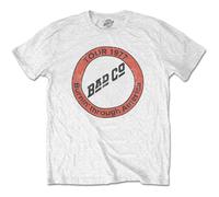 Bad Company Burnin Thru America 1977 T-Shirt in White | Size: Large Bad Company White L