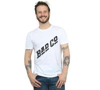 Bad Company Men's Distressed Logo T-Shirt in White | Size: XL Bad Company White XL