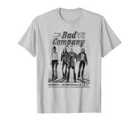 Bad Company Munich Olympiahalle 1977 T-Shirt, Men, Silver Grey, 3X-Large