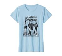 Bad Company Munich Olympiahalle 1977 T-Shirt, Women, Baby Blue, X-Large