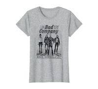 Bad Company Munich Olympiahalle 1977 T-Shirt, Women, Heather Grey, X-Small