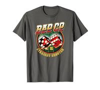 Bad Company Straight Shooter Dice Logo T-Shirt, Men, Asphalt Grey, Medium