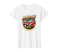 Bad Company Straight Shooter Dice Logo T-Shirt, Women, White, 3X-Large