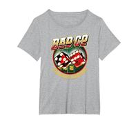 Bad Company Straight Shooter Dice Logo T-Shirt, Women's Plus, Heather Grey, 4X