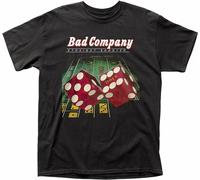 Bad Company Straight Shooter T Shirt Mens Rock N Roll Band Tee Black Black