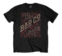 Bad Company T Shirt Feel Like Making Love Band Logo new Official Mens Black