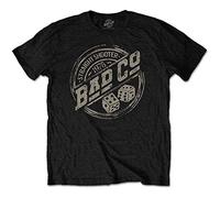 Bad Company - T-Shirt # S Unisex Black # Straight Shooter Roundel