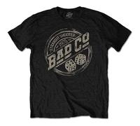 Bad Company - T-Shirt # M Unisex Black # Straight Shooter Roundel