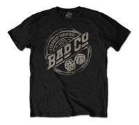 Bad Company Unisex T-Shirt: Straight Shooter Roundel (XX-Large)