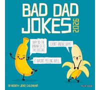 Bad Dad Jokes 2026 7 X 7 Mini Wall Calendar