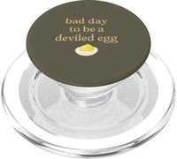 Bad Day to Be a Deviled Egg Funny Food Humor Quote Design PopSockets PopGrip for MagSafe