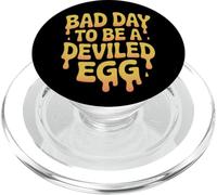 Bad Day To Be A Deviled Egg Funny Picnic Food Design LOL Wow PopSockets PopGrip for MagSafe