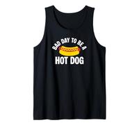 Bad Day to Be a Hot Dog 4th July Funny Hotdog Memorial Day Tank Top