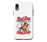 Bad Day To Be A Hot Dog Funny Labor Day BBQ Grilling Case for iPhone XR