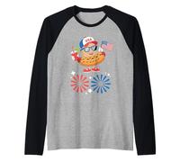 Bad Day to Be a Hot Dogs BBQ Fun Food Lovers July 4th Raglan Baseball Tee