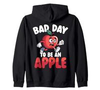 Bad Day To Be An Apple Funny Apple Picking Zip Hoodie