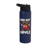 Bad Day to Be an Apple Picking Harvest Season Funny Kids Stainless Steel Insulated Water Bottle
