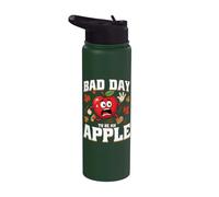 Bad Day to Be an Apple Picking Harvest Season Kids Stainless Steel Insulated Water Bottle