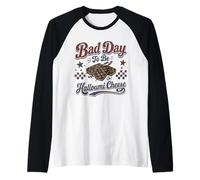 Bad Day to Be Halloumi Cheese Funny BBQ Grilling Raglan Baseball Tee