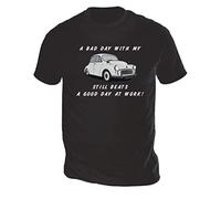 Bad Day with My Morris Beats Work Mens T-Shirt [Black Large]