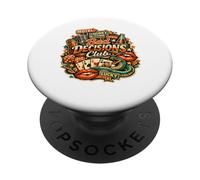 Bad Decisions Club Retro Vintage Outlaw Party collage fans PopSockets Adhesive PopGrip