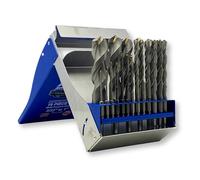 Bad Dog 19 Piece Multipurpose High Speed Drill Bit Set. Unique Carbide, Titanium, Cobalt Tip & Armor Steel Hex Shank. Made in USA. Drill Through Everything! Hardened Steel, Masonry, Wood, Tile & More