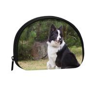 Bad Dog Border Collie, Women's Storage Bag Shell Makeup Bag Small Coin Purse Shell Change Pouch