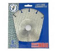 Bad Dog Tools 6” Endless Handi Disc Deux (HDII) Diamond Wheel for Grinding, Sanding, and Cutting. Use on Iron, Steel, Brass, Tile, Stone, Brick, & Plastic. Use with 6” Angle Grinders.