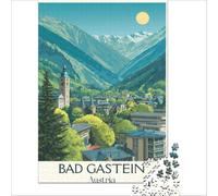 Bad Gastein Austria 1000 Pieces Puzzles for Adults | relaxing break from studying for students a fun way to unwind and take some time away from your books38x26cm