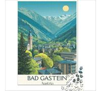 Bad Gastein Austria jigsaw puzzles for adults 1000 | fun group activity for friends to enjoy together at a games night with snacks drinks and laughter to enjoy at home38x52cm