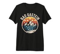 Bad Gastein Winter Ski Mountain Vintage Design Premium T-Shirt