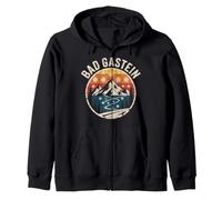 Bad Gastein Winter Ski Mountain Vintage Design Zip Hoodie