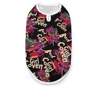Bad Girl Coven Print Pet Clothes T Shirt Pets Clothing Vests Tee Tops Dogs Costume Coat For Dog Cat XL