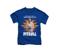 Bad Girls go to... Mr Worldwide Joke Tee T-Shirt Funny Unisex T Shirt Top Royal Blue