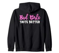 Bad Girls Taste Better Nun Bad Girl Suck Good Girls Tequila Zip Hoodie