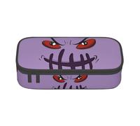 Bad Guy Big Face Large-Capacity Organized Pencil Case With Full-Print Design â€“ Durable Oxford Fabric Stationery Pouch Featuring Smart Multi-Zone Layout, Mesh Pocket, Adjustable Divider & 4 Pen Slots