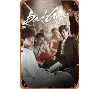 Bad Guys Film Movie Poster Retro Metal Tin Sign Wall Home Wall Art Metal Tin Sign,cave,bar,Club, Metal Tin Sign 8x12 Inches