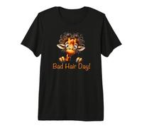 Bad Hair Day! Funny Weird Giraffe Gift Premium T-Shirt