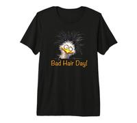 Bad Hair Day! Funny Weird Ostrich Rhea Gift Premium T-Shirt
