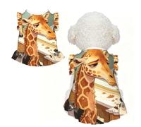 Bad Haircut Giraffe XL Pet Apparel for Small Dogs-Cute Summer Outfit for Puppy, Soft Breathable Pet Clothes for Cat