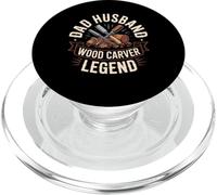 Bad Husband Wood Carver Legend Funny Humor PopSockets PopGrip for MagSafe